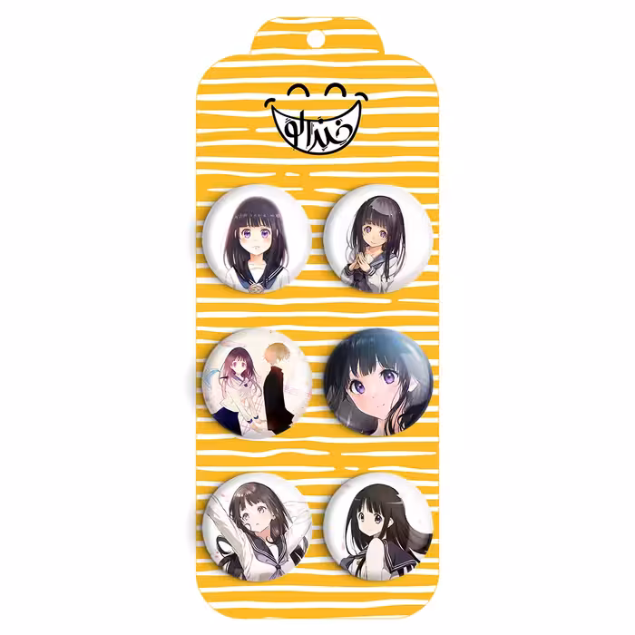 پیکسل خندالو مدل انیمه هیوکا Hyouka کد 922A مجموعه 6 عددی