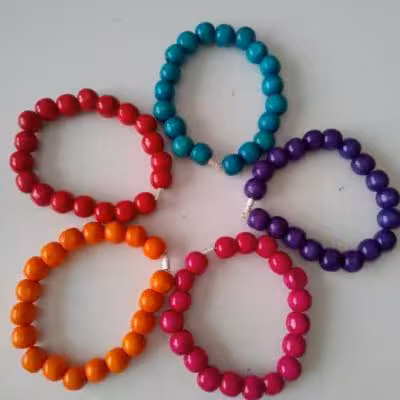 دستبند طرح چوب رنگی