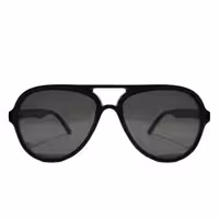 عینک آفتابی مردانه مدل خلبانی پلاریزه دسته چوبی کد 0359 UV400