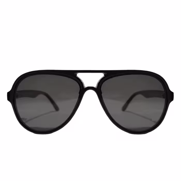 عینک آفتابی مردانه مدل خلبانی پلاریزه دسته چوبی کد 0359 UV400