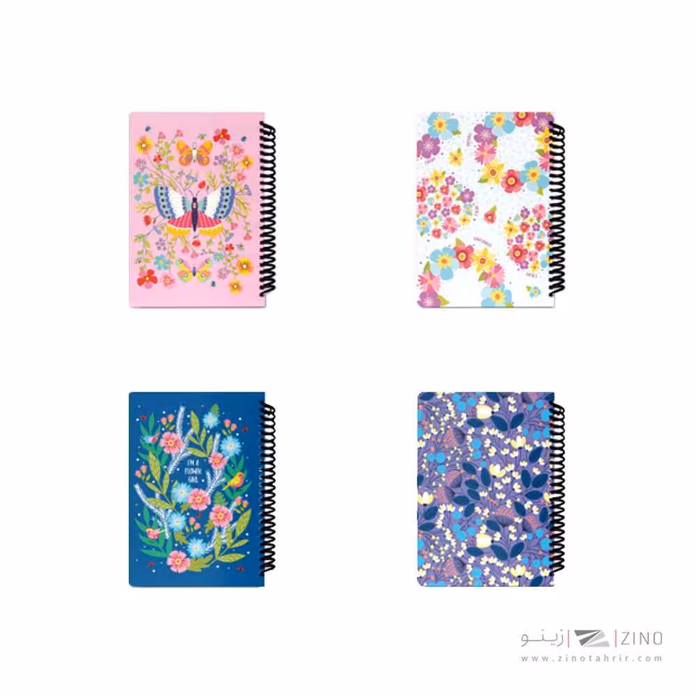 دفتر100برگ وزیری سیمی جلد سخت لانگو سری نیچر کدCH-730