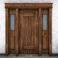 درب ضد سرقت چوبی لابی ساختمان کد 1307