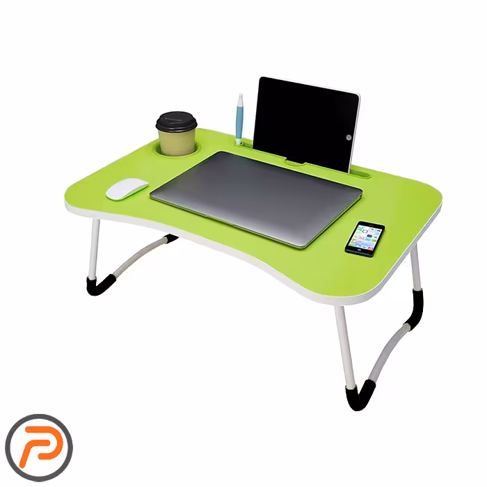 میز تحریر پایه تاشو 40*60 سبز رنگ زیبا و کاربردی