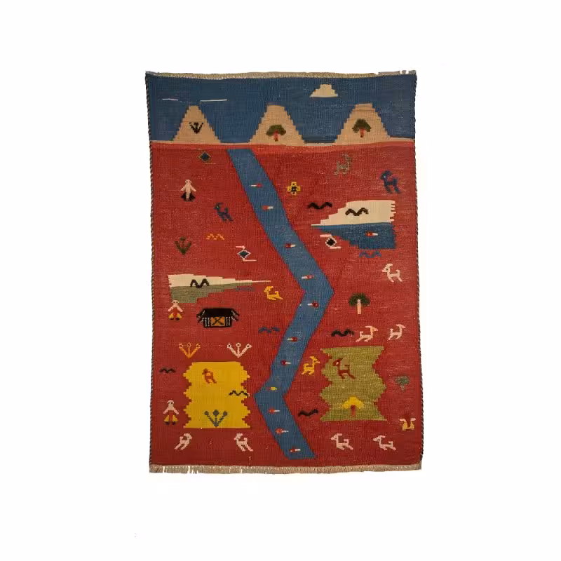 گلیم گبه دستباف کد GLG6