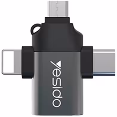 تبدیل Yesido GS15 OTG USB To MicroUSB / Lightning / Type-C