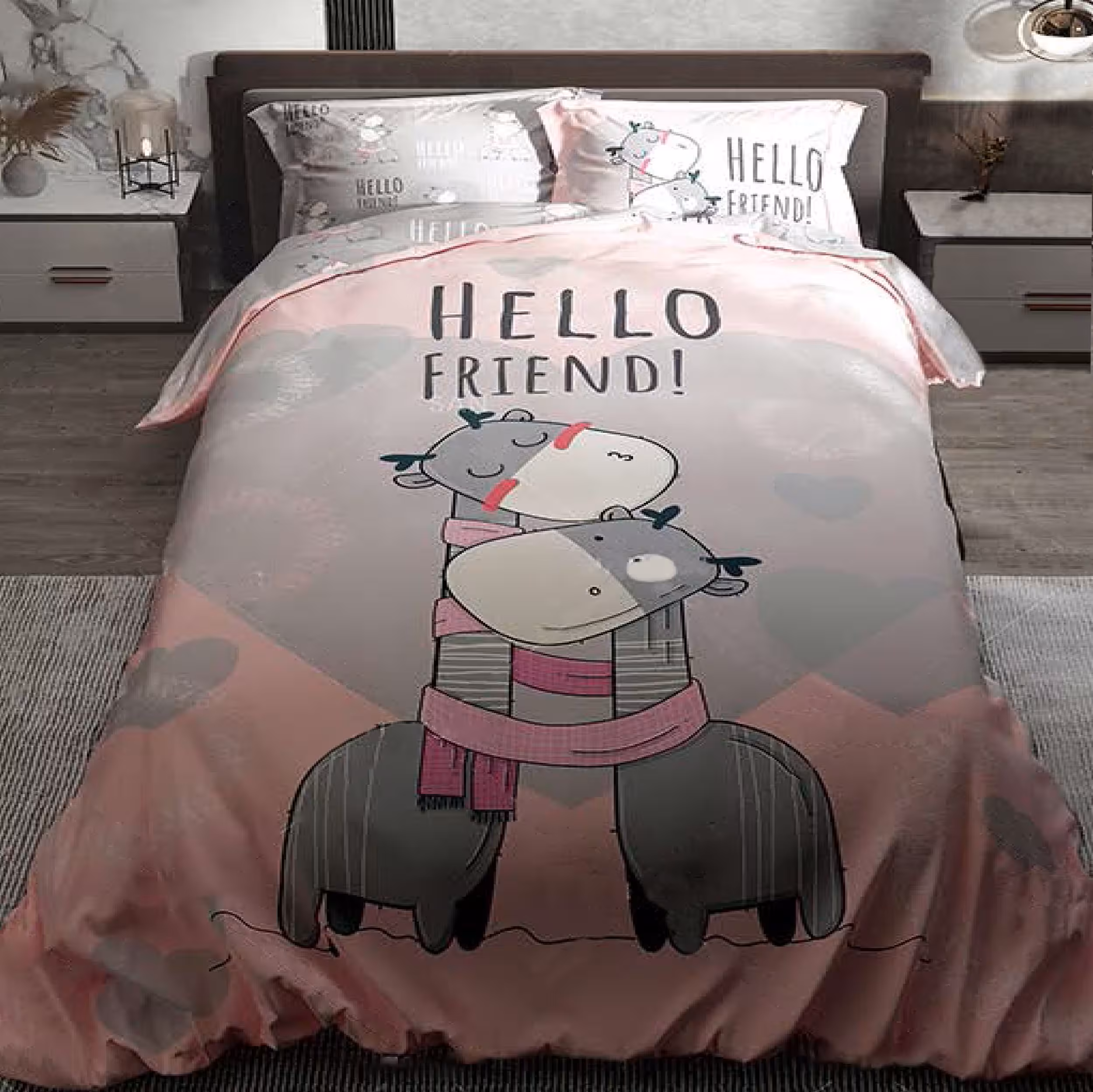 سرویس خواب ترکسان  کد T38  یک نفره 4 تکه دو رو طرحدار