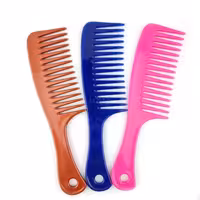 شانه مو دندانه درشت مدل دسته دار کد 220 کرمانی