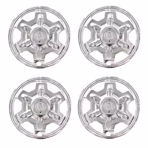 قالپاق طرح آبکاری مناسب نیسان شوکا همراه با براکت و پیچ (پادرا) بسته بندی 4 عددی برند حامد