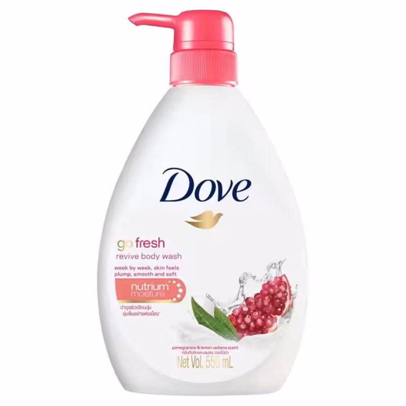 شامپو بدن داو Dove مدل Go Fresh Revive رایحه انار حجم 550 میلی لیتر اورجینال
