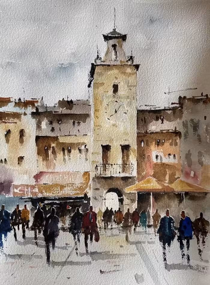 تابلو نقاشی ابرنگ