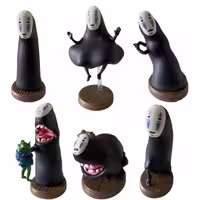 فیگور شهر اشباح Spirited Away طرح کائوناشی Kaonashi مجموعه 6 عددی (غیراصل)