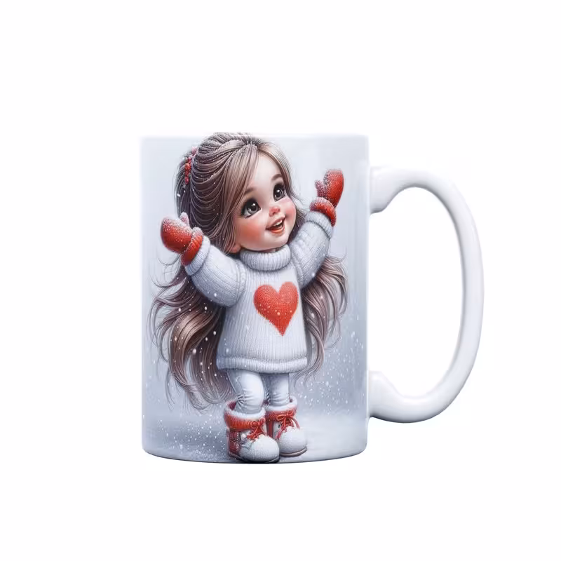 خرید ماگ-لیوان  عروسکی  دختر برفی کد 038