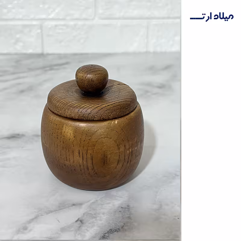 ظروف بتنی شات 7 سانت طرح چوب درب دار