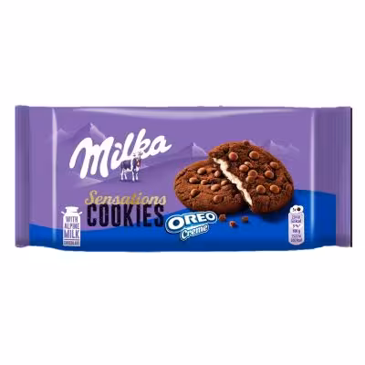 کوکی میلکا  (Milka) با کرم اوریو شیری 156 گرم