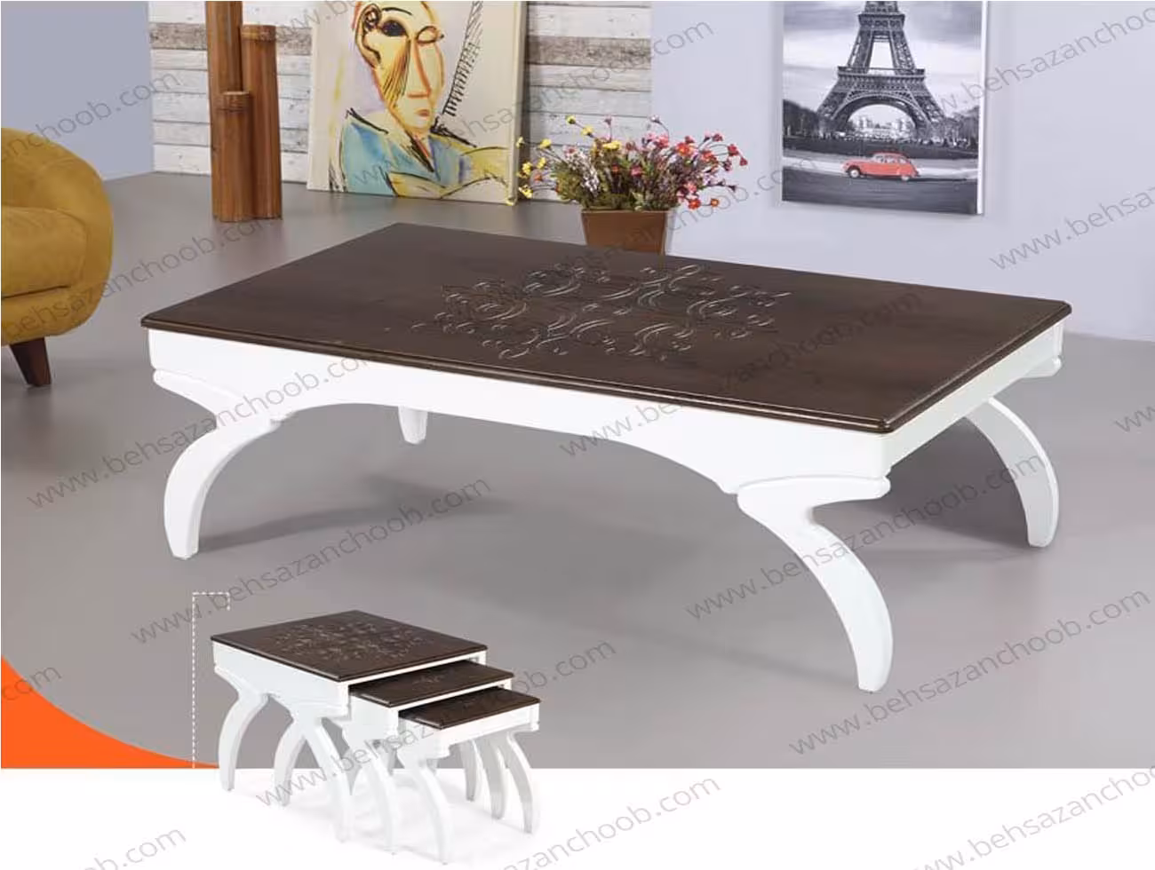 جلو مبلی با میز عسلی j 660
