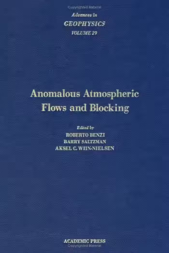 خرید و دانلود نسخه کامل کتاب Anomalous Atmospheric Flows and Blocking