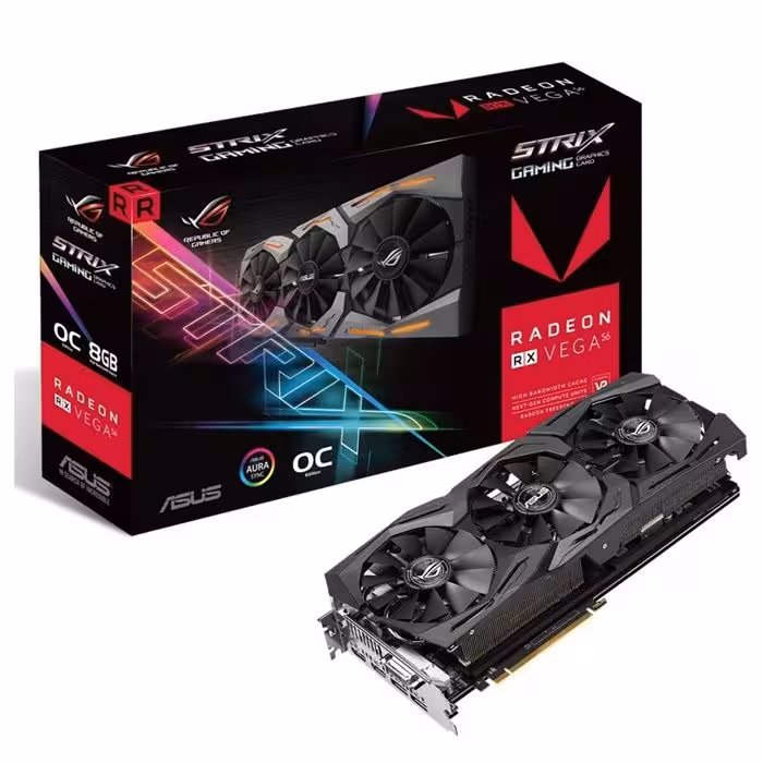 کارت گرافیک ایسوس مدل ROG STRIX-RXVEGA56-O8G-GAMING