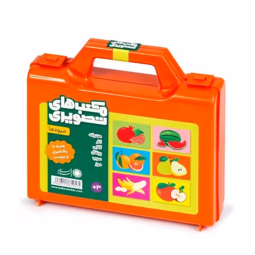 اسباب بازی فکری جورچین مکعب های تصویری میوه ها