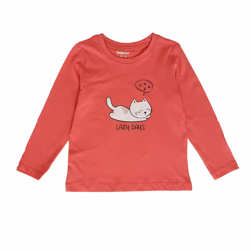 تی شرت آستین بلند دخترانه لوپیلو مدل پنبه ای کد 12823893