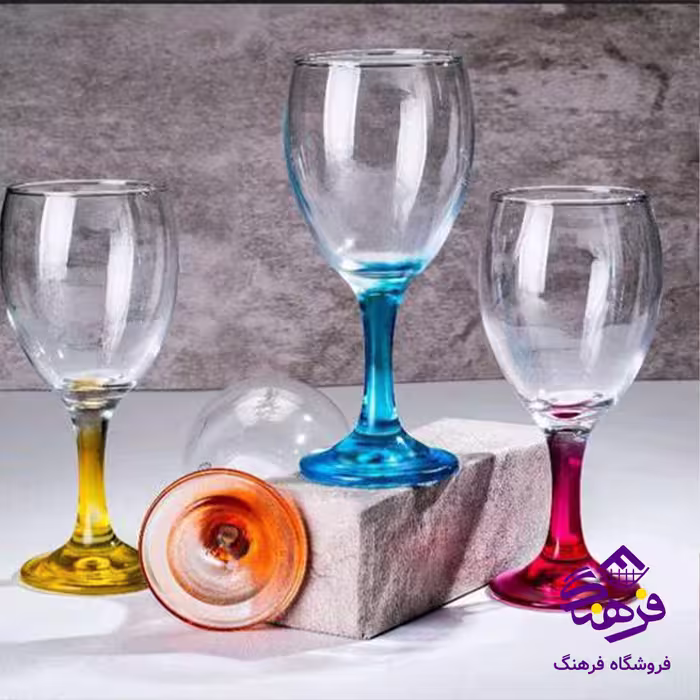 گیلاس مارگاریتا2 پایه رنگی کادو کاوه (4دک)