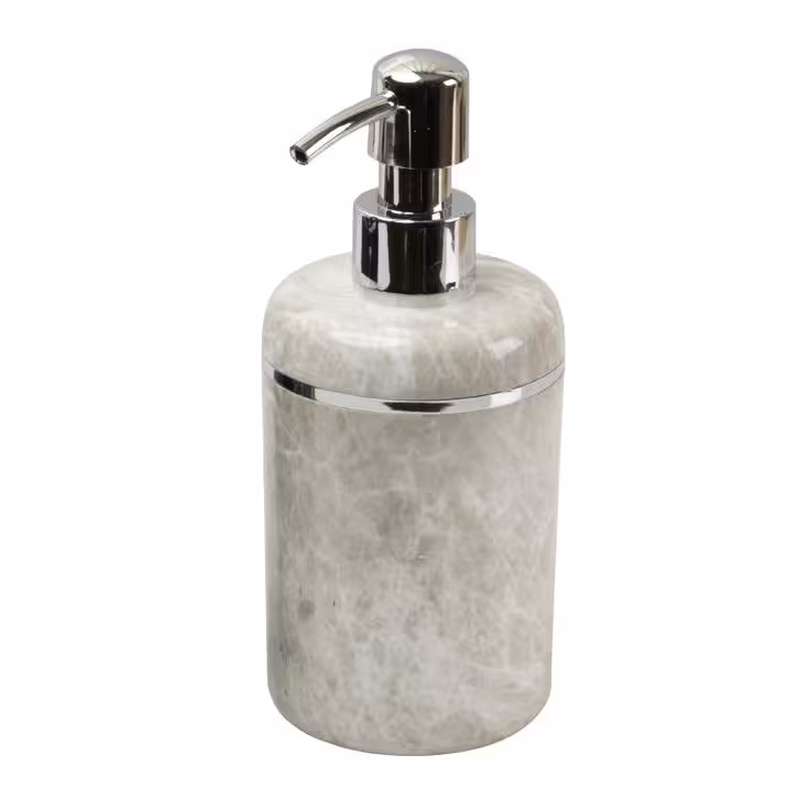 مخزن مایع دستشویی مدل ارس ماربل طرح سیلور | کالا مکس