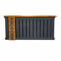 رادیاتور آلومینیومی چوبی هاتیپس مدل ارکیده مشکی 120cm
