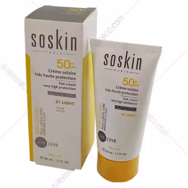 کرم ضد آفتاب رنگی با محافظت بسیار بالا ساسکین