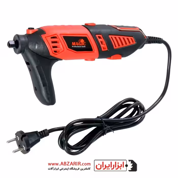 کیت فرز انگشتی به همراه کیف لوازم و شلنگ خرطومی مجیک مدل DM-170C