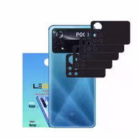 محافظ لنز دوربین مدل لجندقابدار مناسب موبایل شیائومی Poco X4 Pro بسته 5 عددی