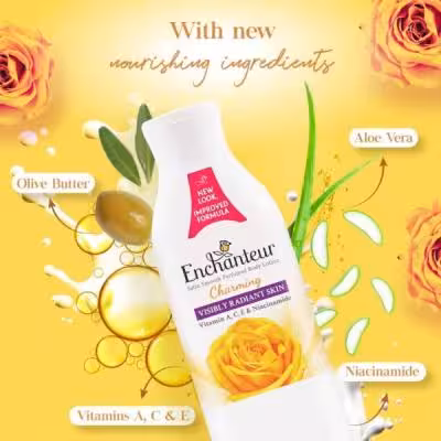 لوسیون روشن کننده بدن انشانتر Enchanteur Charming Radiance حجم 250 میلی لیتر