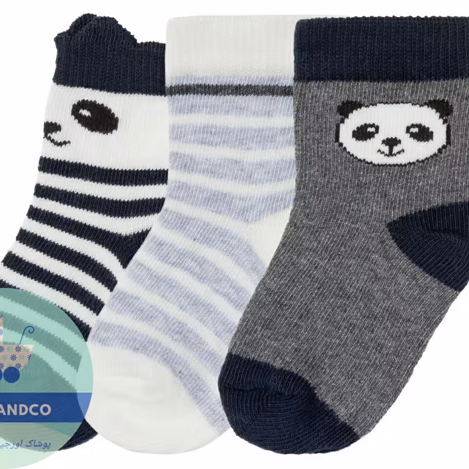 جوراب نوزادی پسرانه لوپیلو پک سه عددی سایز 15 تا 18 ماه 