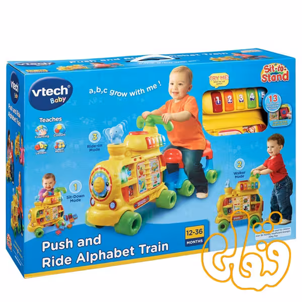 قطار موزیکال 3 منظوره Push and Ride Alphabet Train 76603