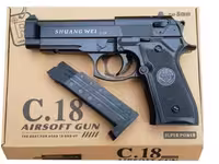 اسباب بازی کلت فلزی برند airsoft مدل C.18