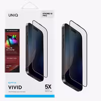 محافظ صفحه نمایش گوشی آیفون 16 پرو مدل Optix Vivid، برند UNIQ