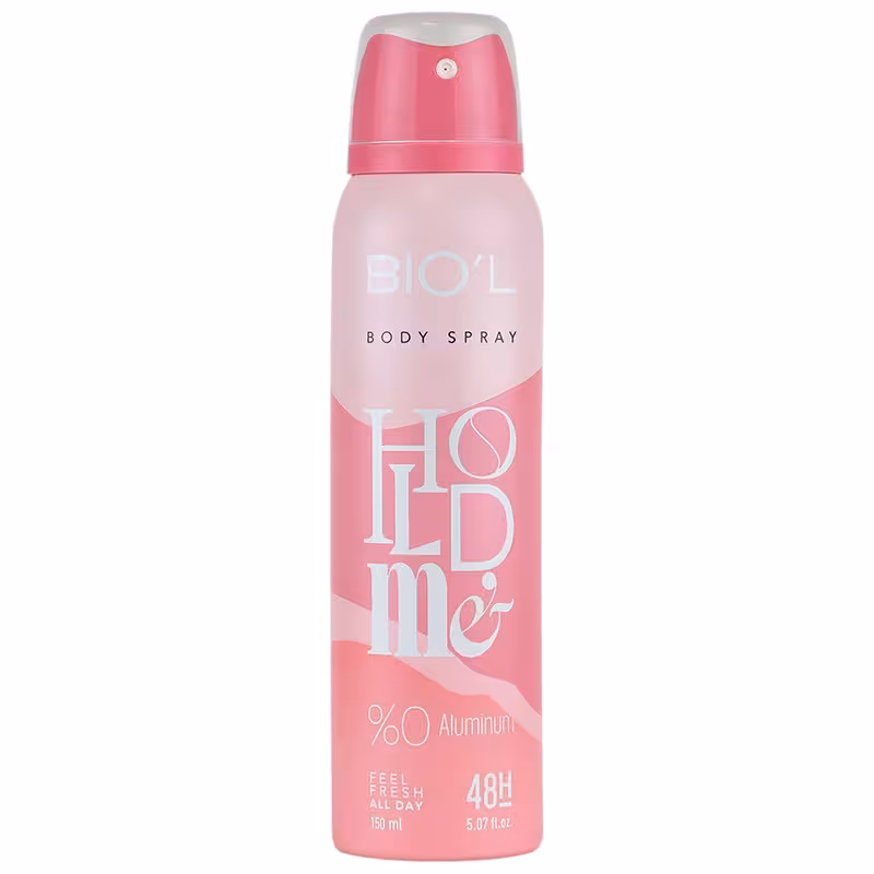 اسپری خوش بو کننده بدن زنانه hold me بیول 150 میل