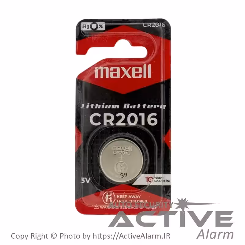 قیمت باطری سکه‌ای مکسل مدل CR2016 لیتیوم 3 ولت تکی