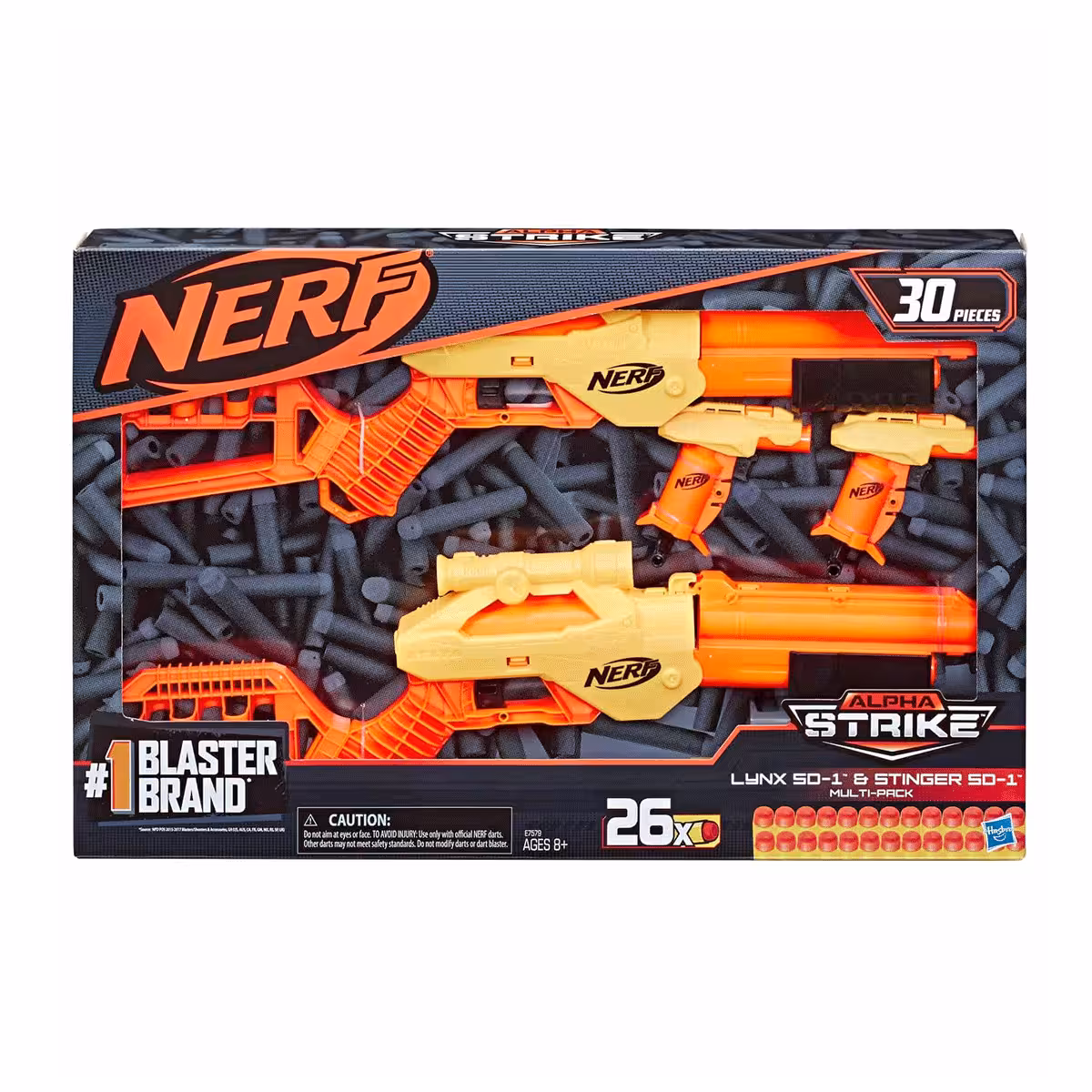 تفنگ پک 4 تایی تفنگ های نرف Nerf Alpha Strike Lynx با 26 تیر