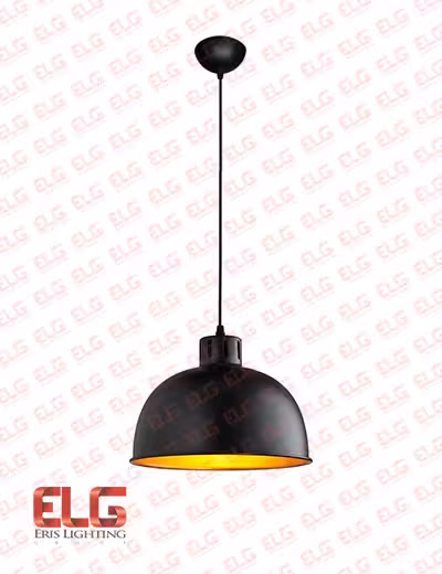 چراغ آویز سقفی آلومینیومی مدل EL-1663D-BKG