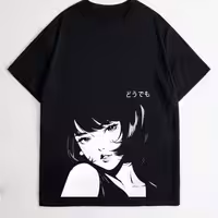 تیشرت لانگ طرح دختر