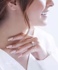 💍انگشتر جواهری سوليتر ؛ با طراحی خاص نقره عیار 925 (R_1090)