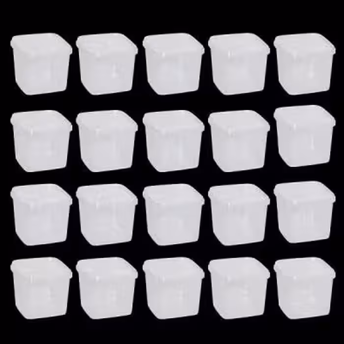 ظرف نگهدارنده پولاد پویش مدل مربع مجموعه 20 عددی