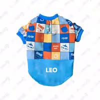 بارانی سگ و گربه مدل مربعی با چاپ نام پت شما