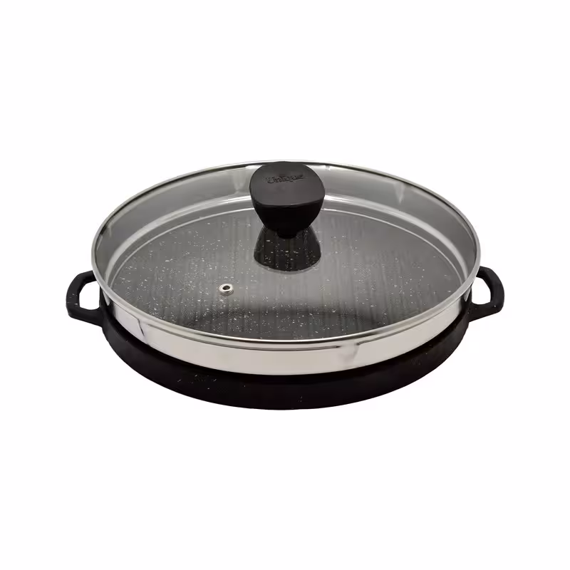 تابه گریل یونیک مدل گرد سایز 30 کد 6003 | کالا مکس