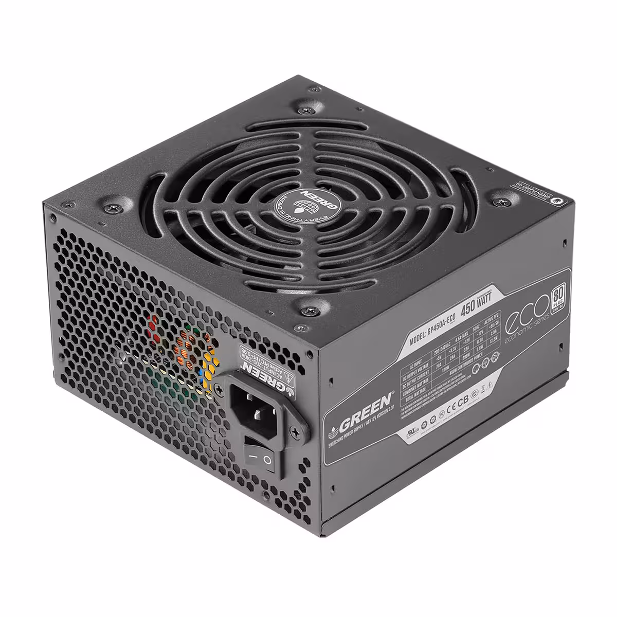 پاور کامپیوتر گرین مدل GP450A ECO Rev3.1
