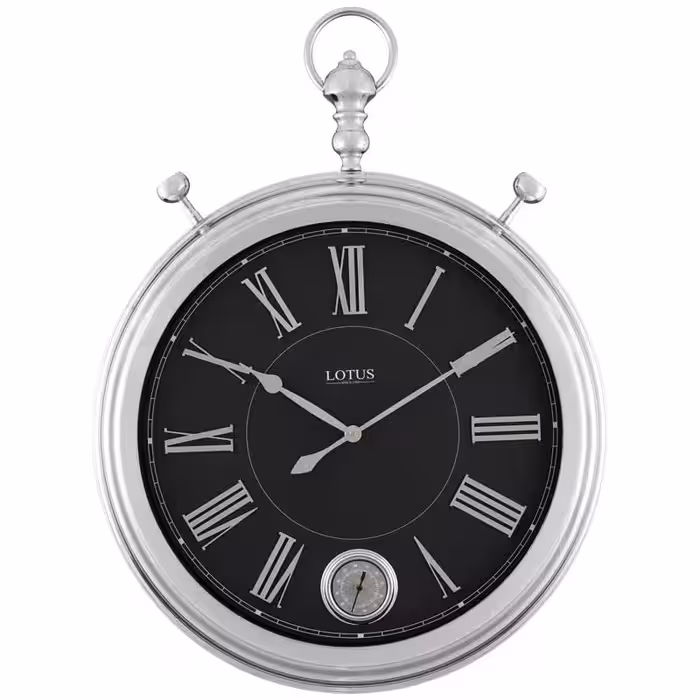 ساعت دیواری فلزی لوتوس مدل M-16038-BERNARDINO-SILV