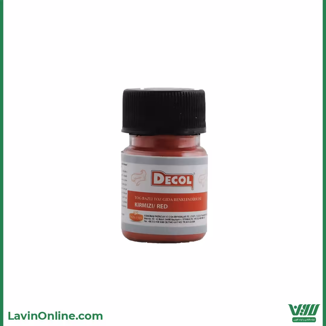 رنگ پودری قرمز دکول کوچک