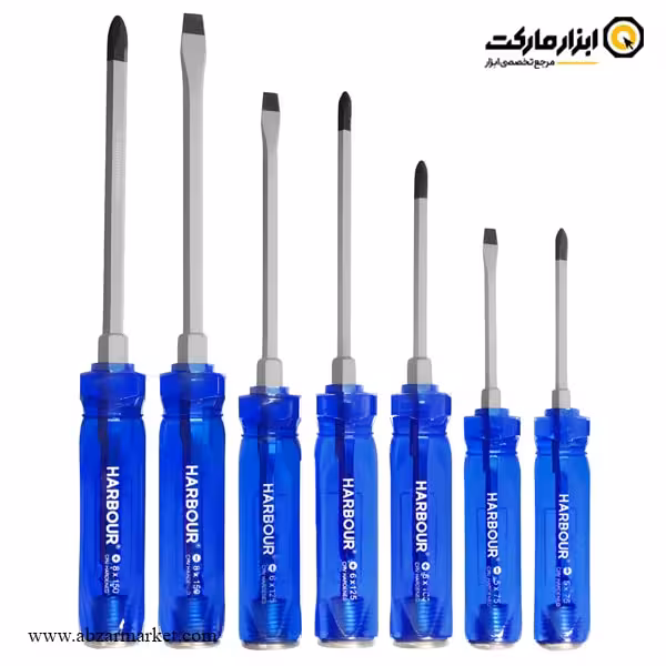 ست پیچ گوشتی ضربه خور هاربر 7 عددی مدل H7100P