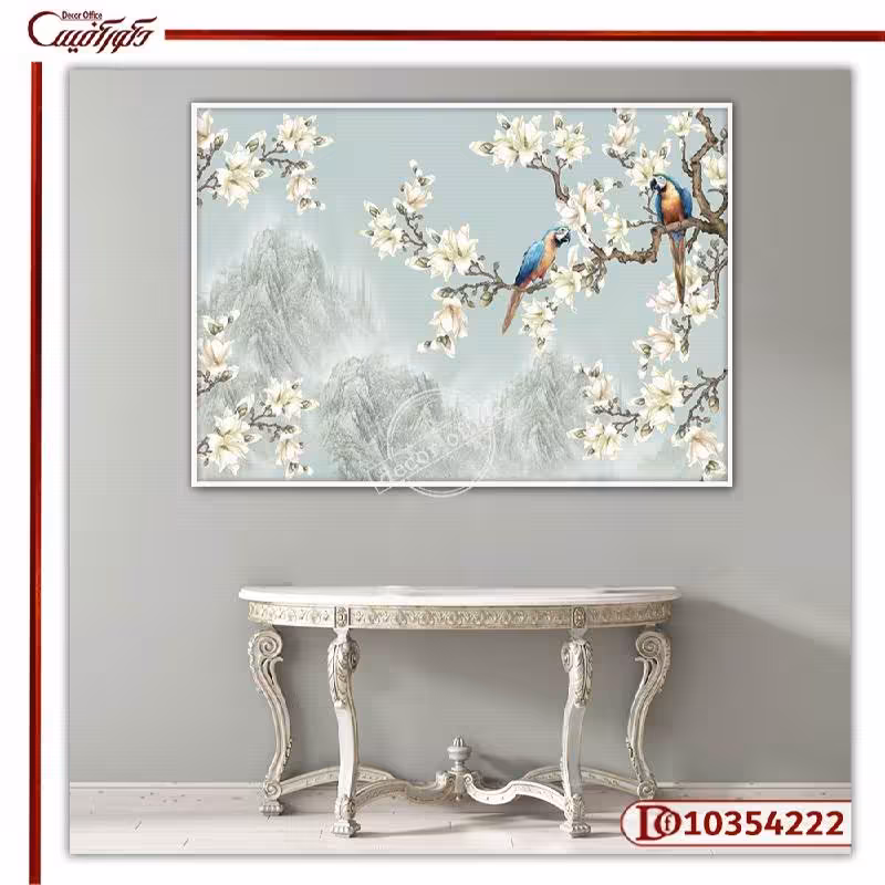 تابلو گل و طوطی R10354222