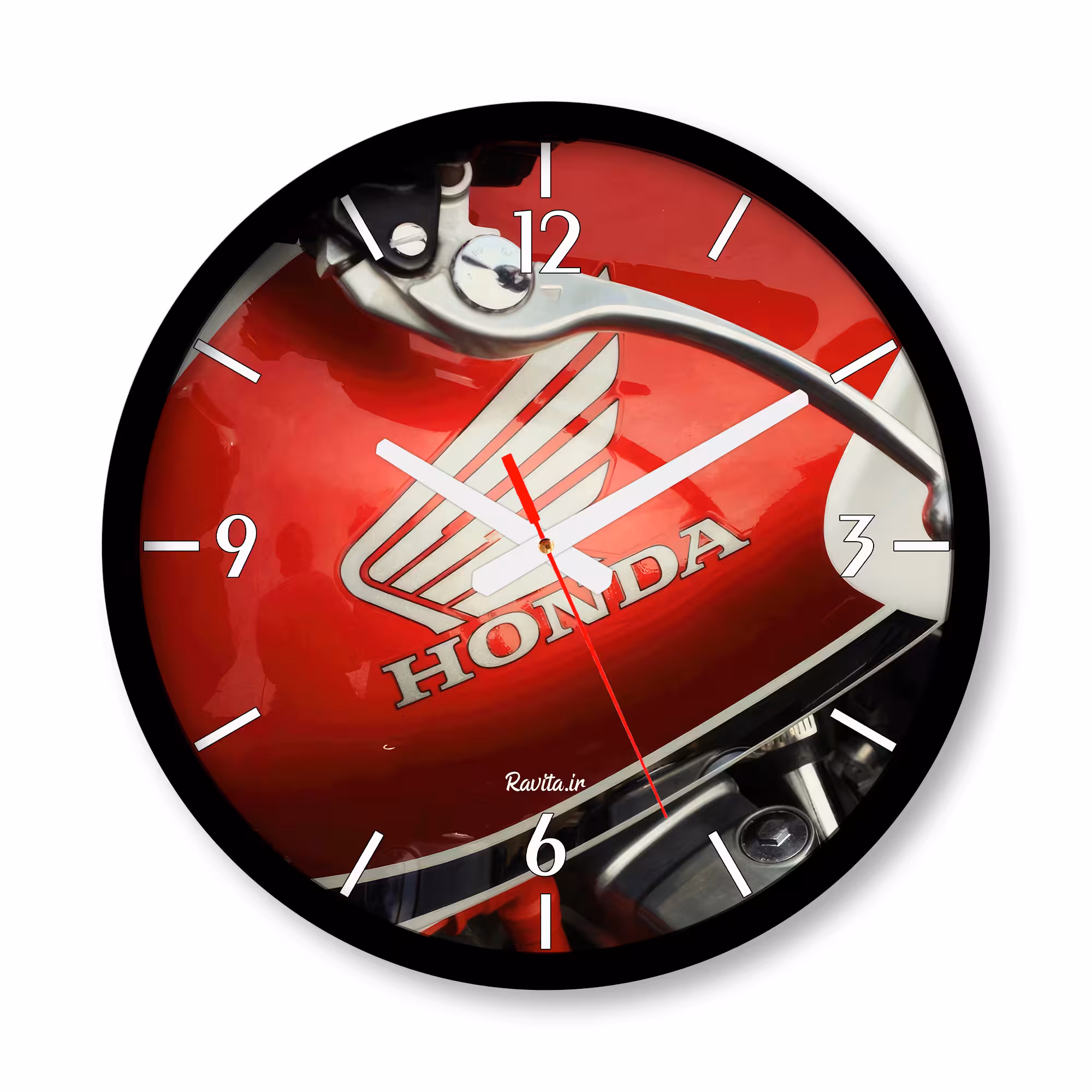 ساعت دیواری بزرگ راویتا طرح موتور هوندا Honda CB 1300 کد 3697