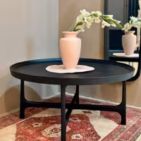 میز تک جلو مبلی مشکی لبه دار کاما